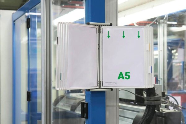 tarifold Wand-Sichttafelsystem 415102 DIN A5 weiß mit 10 St. Sichttafeln, 1 St.