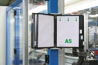 tarifold Wand-Sichttafelsystem 415107 DIN A5 schwarz mit...