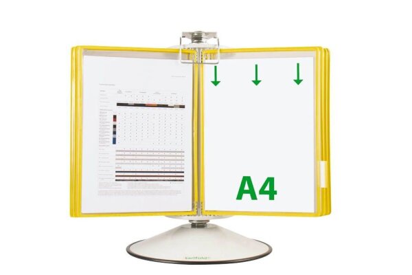 tarifold Sichttafelsystem 444504 DIN A4 gelb mit 50 St. Sichttafeln, 1 St.