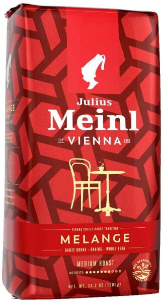 Julius Meinl Vienna Melange Kaffeebohnen, Arabica- und Robustabohnen 1 kg