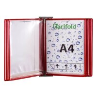tarifold Wand-Sichttafelsystem 414263 DIN A4 rot mit 10...
