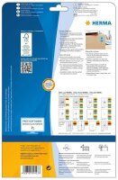 HERMA Etiketten 4423 blau 210,0 x 297,0 mm, 20 Blatt
