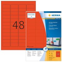 HERMA Etiketten 4545 rot 45,7 x 21,2 mm, 100 Blatt