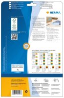 HERMA Etiketten 4553 blau 105,0 x 37,0 mm, 20 Blatt
