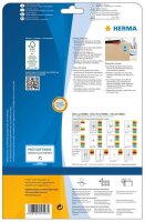 HERMA Etiketten 4498 blau 199,6 x 143,5 mm, 20 Blatt
