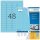 HERMA Etiketten 4547 blau 45,7 x 21,2 mm, 100 Blatt