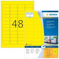 HERMA Etiketten 4544 gelb 45,7 x 21,2 mm, 100 Blatt