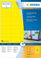 HERMA Etiketten 4544 gelb 45,7 x 21,2 mm, 100 Blatt