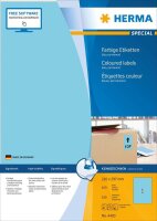HERMA Etiketten 4403 blau 210,0 x 297,0 mm, 100 Blatt