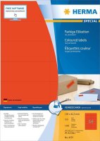 HERMA Etiketten 4557 rot 105,0 x 42,3 mm, 100 Blatt