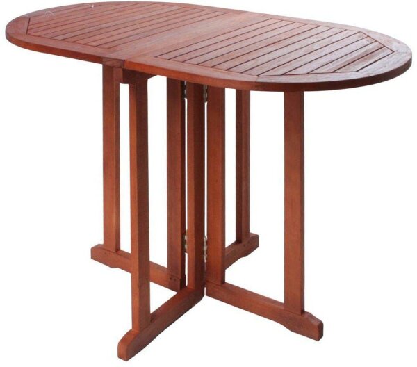 Garden Pleasure Gartentisch BALTIMORE braun oval 120,0 x 70,0 x 73,0 cm