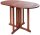 Garden Pleasure Gartentisch BALTIMORE braun oval 120,0 x 70,0 x 73,0 cm