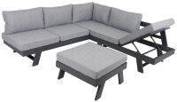 Garden Pleasure Loungegruppe DONNA grau, anthrazit...