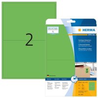 HERMA Etiketten 4499 grün 199,6 x 143,5 mm, 20 Blatt