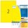 HERMA Etiketten 4565 gelb 199,6 x 143,5 mm, 100 Blatt