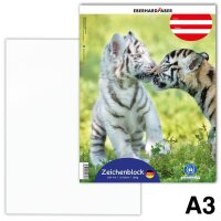 EBERHARD FABER Zeichenblock DIN A3 100 g/qm, 10 Blatt, 1 Block