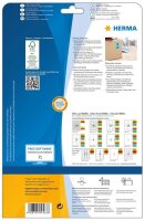 HERMA Etiketten 4563 blau 105,0 x 148,0 mm, 20 Blatt