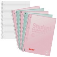 BRUNNEN Collegeblöcke Student Pastell Lineatur 27...