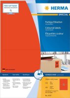 HERMA Etiketten 4567 rot 199,6 x 143,5 mm, 100 Blatt