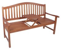 Garden Pleasure Gartenbank PHUKET 985022 braun Holz 150,0 cm