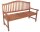 Garden Pleasure Gartenbank PHUKET 985022 braun Holz 150,0 cm