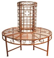 Garden Pleasure Baumbank LARISSA 950251 braun Metall...