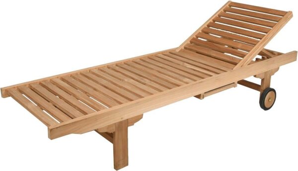 Garden Pleasure Sonnenliege SOLO braun Holz