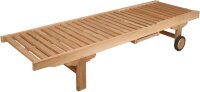 Garden Pleasure Sonnenliege SOLO braun Holz