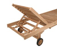 Garden Pleasure Sonnenliege SOLO braun Holz