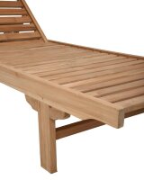 Garden Pleasure Sonnenliege SOLO braun Holz