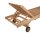 Garden Pleasure Sonnenliege SOLO braun Holz