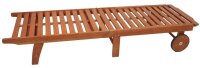 Garden Pleasure Sonnenliege PALM SPRINGS braun Holz