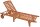 Garden Pleasure Sonnenliege PALM SPRINGS braun Holz