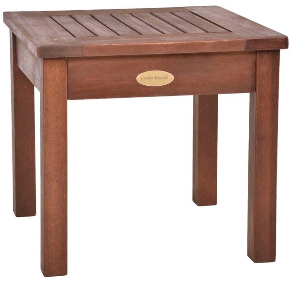 Garden Pleasure Gartentisch SONORA dunkelbraun quadratisch 40,0 x 40,0 x 35,0 cm