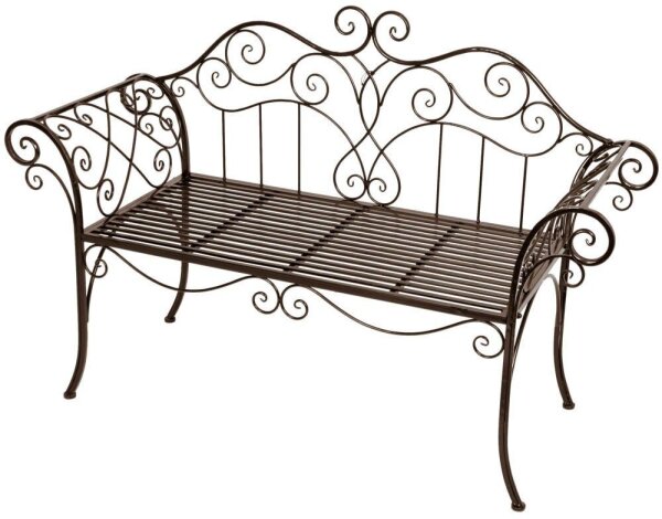 Garden Pleasure Gartenbank SELENE 950387 braun Metall 143,0 cm