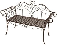 Garden Pleasure Gartenbank SELENE 950387 braun Metall...
