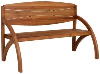 Garden Pleasure Gartenbank HADIA 985188 braun Holz 140,0 cm