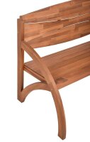 Garden Pleasure Gartenbank HADIA 985188 braun Holz 140,0 cm