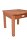 Garden Pleasure Gartentisch SONORA braun quadratisch 40,0 x 40,0 x 35,0 cm  ( 985252 )