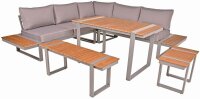 Garden Pleasure Loungegruppe AUREA grau, silber...