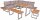 Garden Pleasure Loungegruppe AUREA grau, silber Kunststoff, Metall, 15-teilig