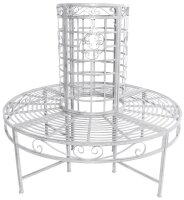Garden Pleasure Baumbank LARISSA 950528 weiß Metall...