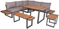 Garden Pleasure Loungegruppe AUREA grau, anthrazit...