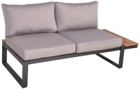 Garden Pleasure Loungegruppe AUREA grau, anthrazit Kunststoff, Metall, 15-teilig