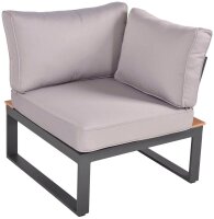 Garden Pleasure Loungegruppe AUREA grau, anthrazit Kunststoff, Metall, 15-teilig