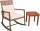 Garden Pleasure Sitzgruppe SINOLA creme, braun Holz, 4-teilig