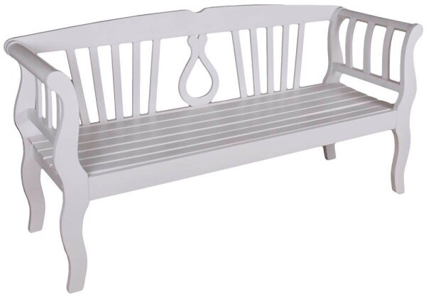 Garden Pleasure Gartenbank ARCADIA 985112 weiß Holz 175,0 cm