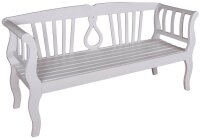 Garden Pleasure Gartenbank ARCADIA 985112 weiß Holz...