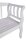 Garden Pleasure Gartenbank ARCADIA 985112 weiß Holz 175,0 cm