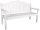 Garden Pleasure Gartenbank AUSTIN 985110 weiß Holz 160,0 cm
